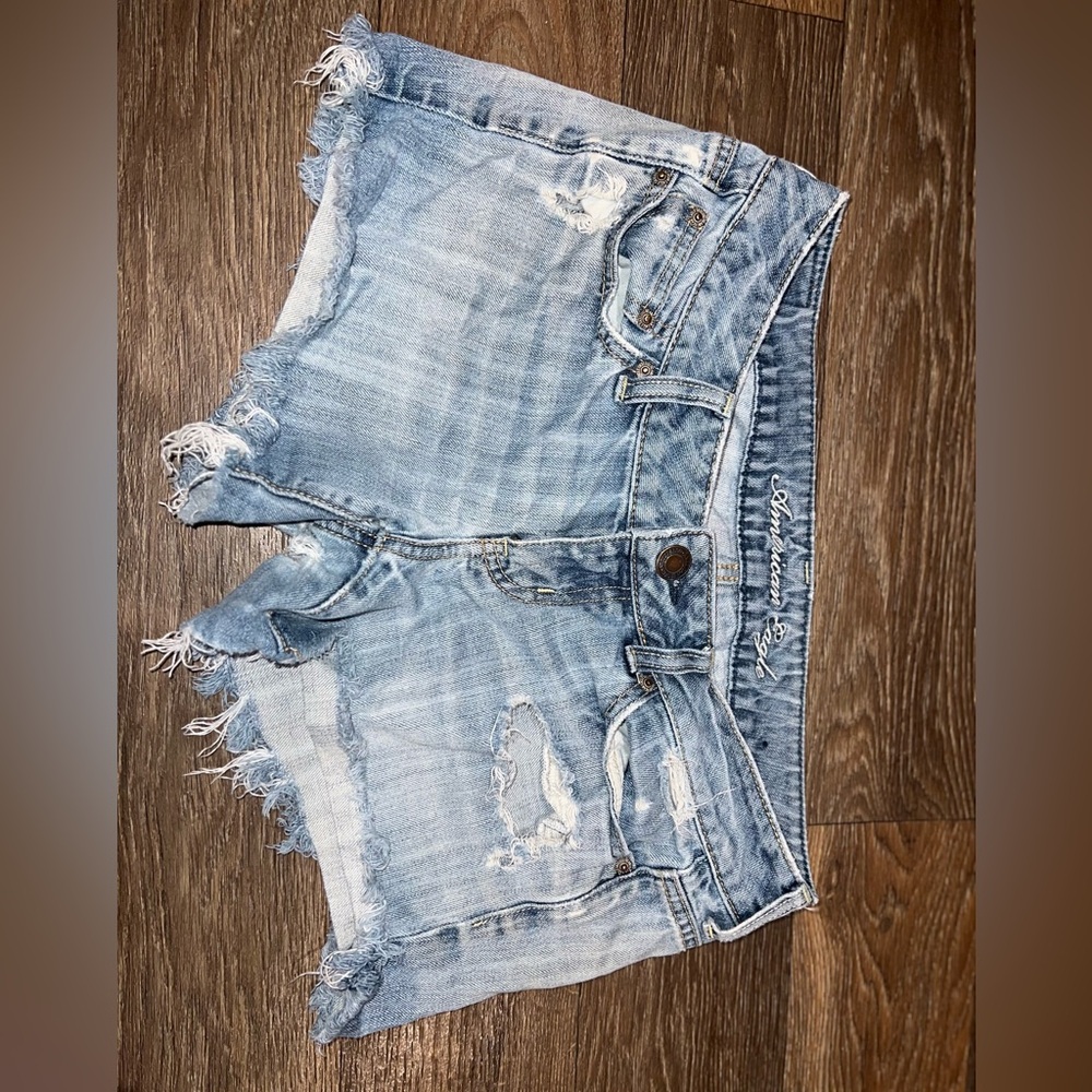 American Eagle Outfitters Light Blue Jean Shorts